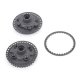 Schumacher U4879 - Gear Diff Pulley, Cover and Fence - Mi6/evo,Vibe