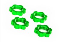 Traxxas Serrated 17 mm Green Aluminum Splined Wheel Nuts - 7758G