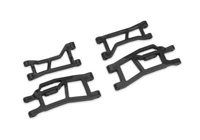 Traxxas Black WideMaxx Front Upper & Lower HD Suspension Arms - 10725-BLK