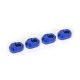 Traxxas Blue Aluminum Suspension Pin Retainers 4 Pcs - 7743-BLUE