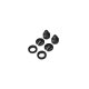 Traxxas GTX Shock Caps (2) with Hardware - 7764