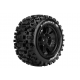 Louise MFT X-UPHILL X-Maxx Mounted Tire Set on Black Wheels , Hex 24mm - L-T3297B