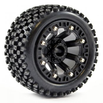 Fastrax FAST1302B - 1:16 Stinger Mounted Tyres (Revo/Summit/Savage XS) - 2 Pcs
