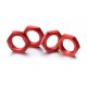 Absima 2560007 - 17mm Hex Locknut Black - 4 Pcs