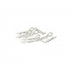 Core RC CR061 - Small Body Clip 1/10 Silver - 8 Pcs