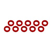 Ultimate UR1505-R - 3x6x1mm Red Aluminium Shims - 10 Pcs