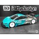 Bittydesign HYPER-HR 1/10 190mm TC clear body - Light weight - BDTC-190HYPHR