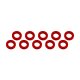 Ultimate UR1505-R - 3x6x1mm Red Aluminium Shims - 10 Pcs