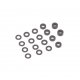 Schumacher U4314 - Alloy Black M3 Washers Set - 18 Pcs