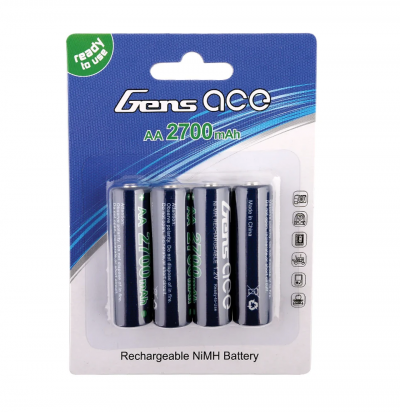 2700Mah Gens Ace AA Cells NiMh - 4 Pcs