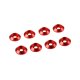 Ultimate UR1521-R - M3 Red Aluminium Cap Head Washer - 8 Pcs